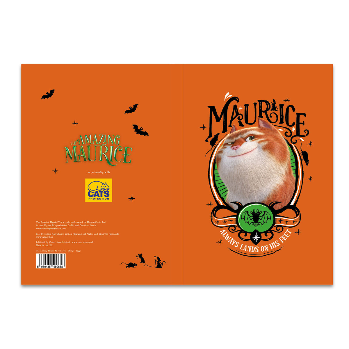 The Amazing Maurice A5 Notebook - Orange