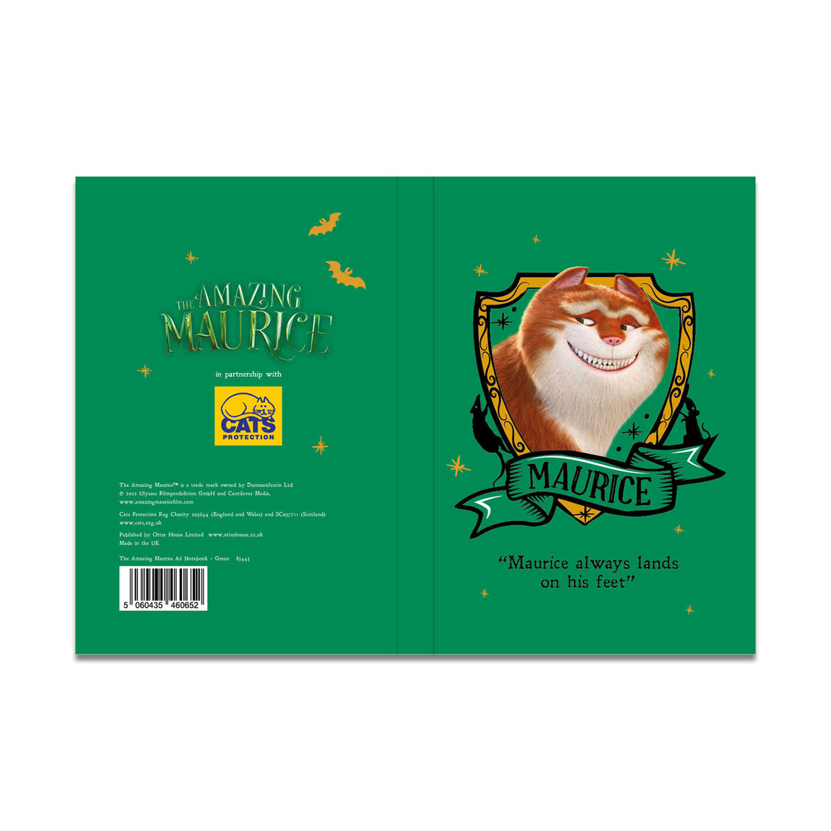 The Amazing Maurice A6 Notebook - Green